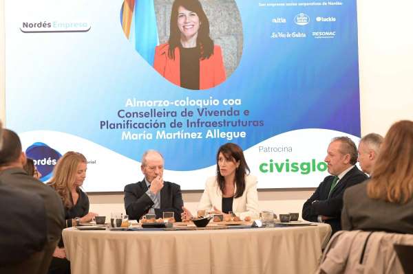 A conselleira M. Allegue fai un chamamento ao empresariado para acadar o reto de duplicar o parque público de vivenda nesta lexislatura