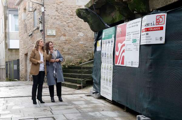 O Consorcio Casco Vello avanza na “emblemática” obra da rúa Hortas e saca a concurso público un novo local comercial
