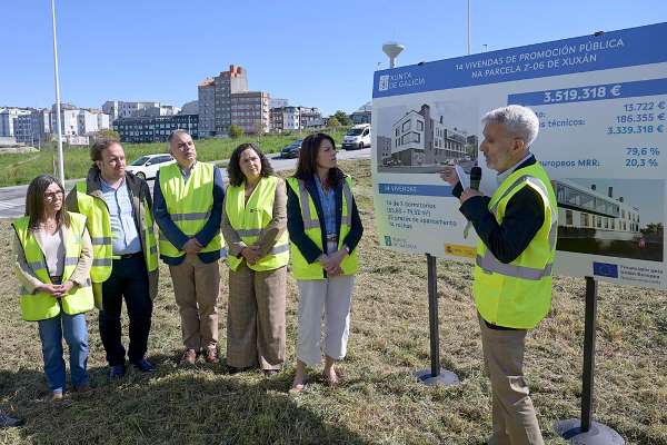 A Xunta inicia a construción dun novo edificio de 14 vivendas de promoción pública en Xuxán, na Coruña