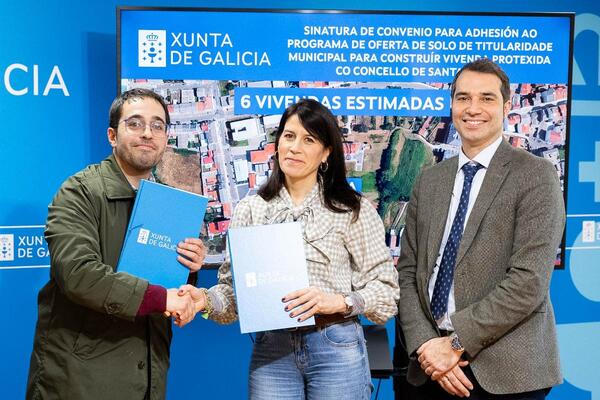 O concello de Santa Comba adhírese ao programa da Xunta para mobilizar solos de titularidade municipal para a construción de 6 vivendas protexidas
