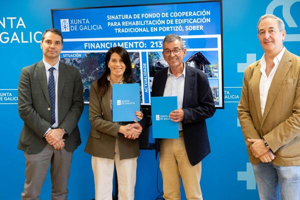 O Fondo de Cooperación da Xunta facilita ao Concello de Sober a rehabilitación dunha edificación tradicional en Portizó, que suporá un investimento de case 215.000 €