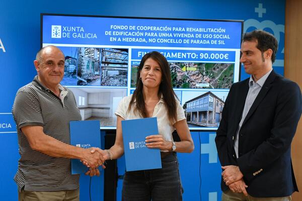 O Fondo de Cooperación da Xunta facilita ao Concello de Parada de Sil a rehabilitación dunha edificación na Hedrada para vivenda accesible