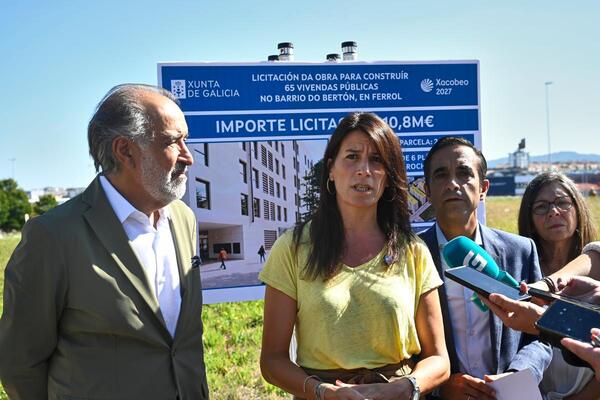 A Xunta licita en Ferrol 65 novas vivendas públicas por máis de 10,8M€, que completan a contratación das promocións no Bertón