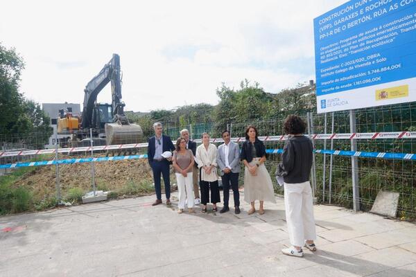A Xunta inicia as obras dun edificio de 24 vivendas públicas no barrio do Bertón en Ferrol