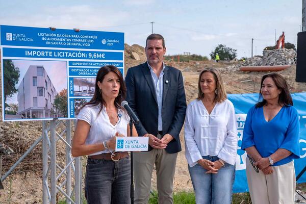 A Xunta licita por 9,6 M€ as obras dos 80 aloxamentos compartidos que se construirán en Navia, en Vigo, destinados ao alugueiro para menores de 36 anos