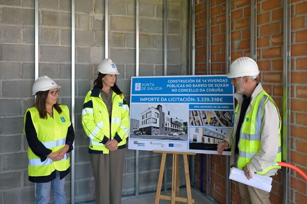 A Xunta avanza na construción doutras 14 vivendas públicas en Xuxán, na Coruña, que se sortearán no vindeiro mes de xullo
