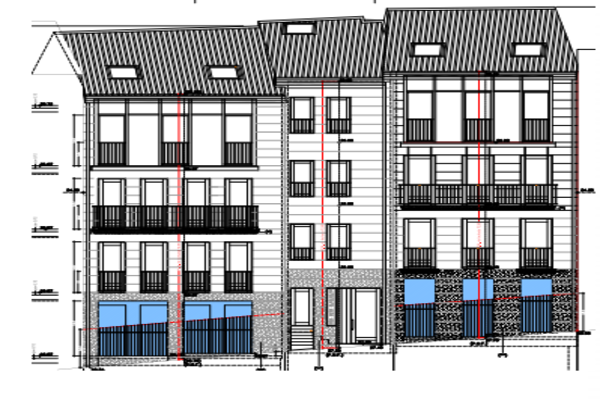 O Consorcio Casco Vello pon en marcha a recuperación de catro parcelas na rúa Alta para crear un único edifico con cinco novas vivendas de protección autonómica