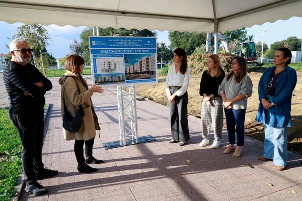 A Xunta inicia as obras de construción de 49 vivendas públicas no Bertón, en Ferrol, cun investimento de 8,1 M€