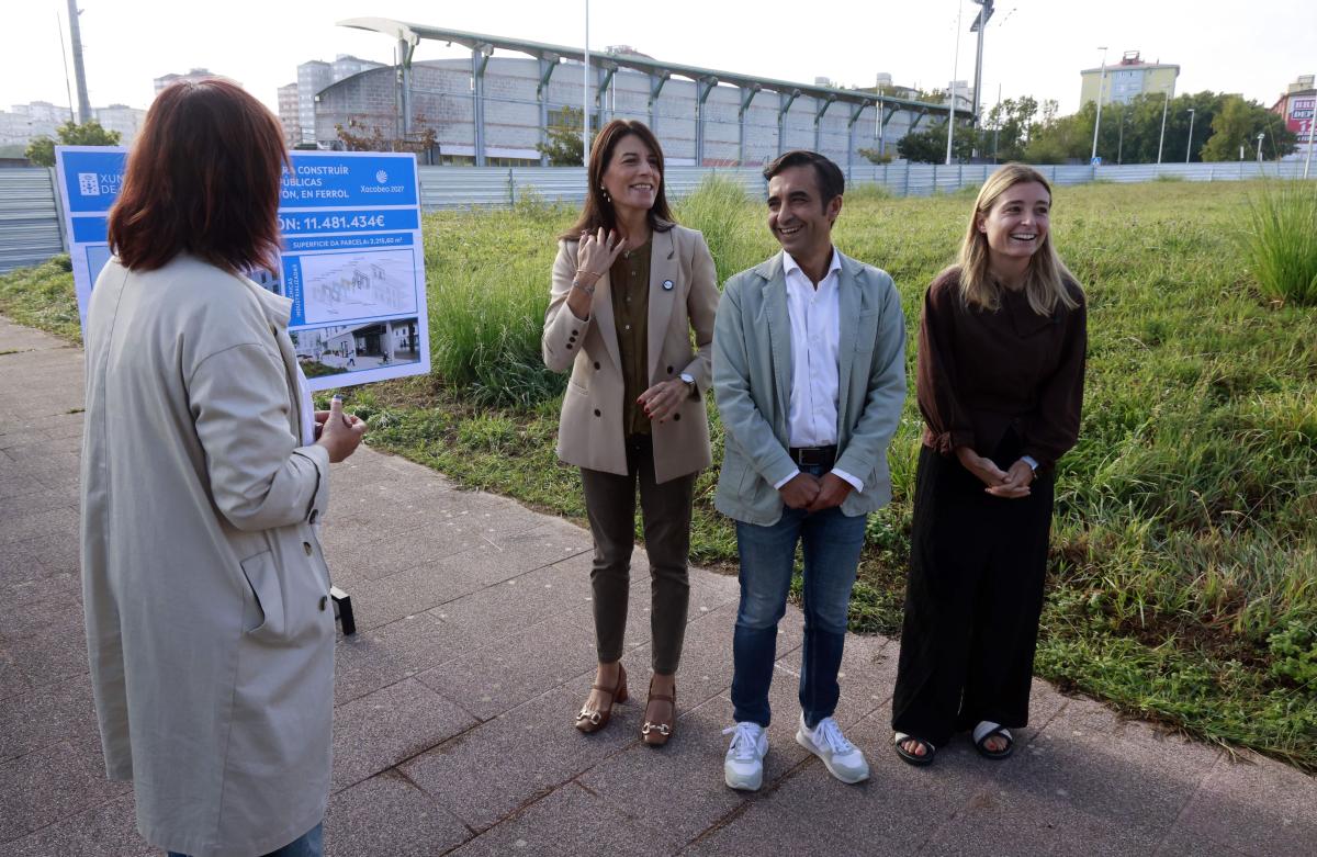 A Xunta inicia as obras de 75 novas vivendas públicas no Bertón, en Ferrol, das que o 30% se destinarán a familias de entre 36 e 45 anos con fillos