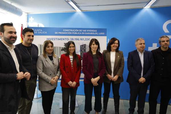 A Xunta recibe 24 ofertas para executar as obras de construción de 146 vivendas de promoción pública en Garabolos, en Lugo, que suporán un investimento de 28,2 M€