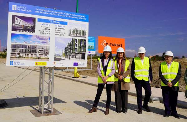A Xunta inicia a construción de dous edificios para 56 vivendas de promoción pública en Navia, en Vigo, cun investimento de 11,7 M€
