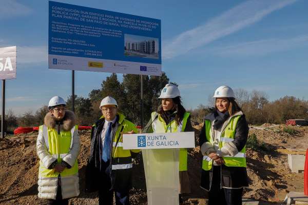 A Xunta inicia a construción dun novo edificio de 46 vivendas de promoción pública en Navia, en Vigo, cun investimento de 9,6M€