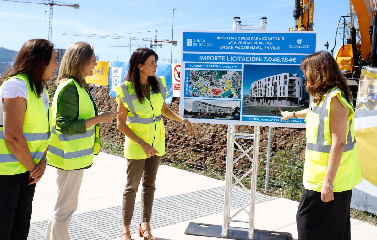 A Xunta inicia a construción doutras 43 vivendas públicas en Navia, cun investimento de máis de 7M€ e que se adxudicarán en réxime de compravenda