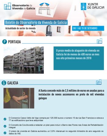 Boletín do 1 ao 15 de setembro de 2018