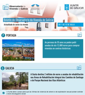 Boletín do 1 ao 15 de xullo de 2019