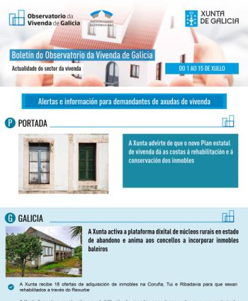 Boletín do 1 ao 15 de xullo de 2021