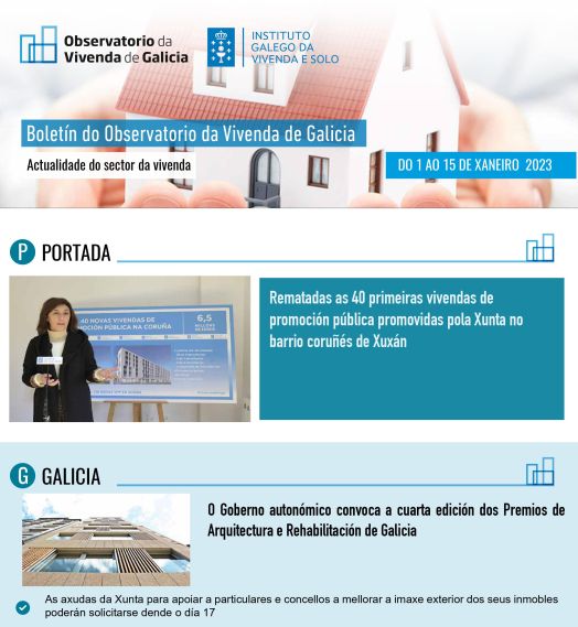 Boletín do 1 ao 15 de xaneiro de 2023