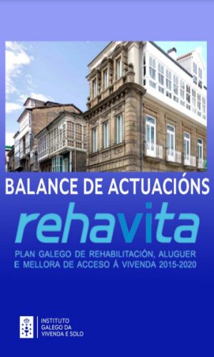Plan galego de rehabilitación, aluguer e mellora de acceso á vivenda 2015 - 2020 (Plan Rehavita). Balance de actuacións