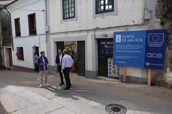 A Xunta inicia a rehabilitación dun novo edificio en Mondoñedo no marco das actuacións para crear 11 vivendas públicas