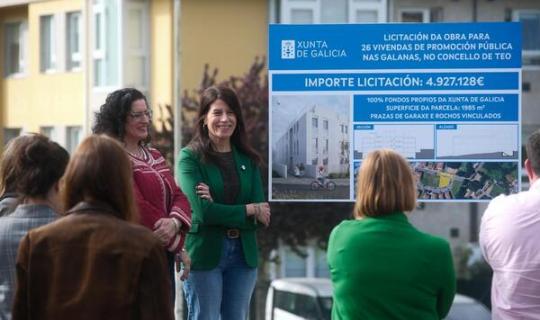 A Xunta licita a construción de 26 vivendas públicas nas Galanas, en Teo, que suporán un investimento autonómico de case 5 M€