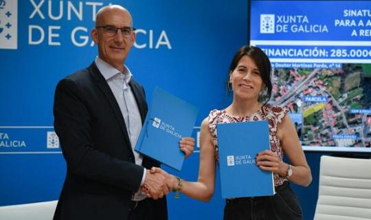 O Fondo de Cooperación da Xunta permite ao Concello de Curtis a recuperación e posta en valor de dúas edificacións da avenida Doutor Martínez Pardo para destinalas a usos sociais e culturais