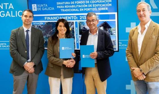 O Fondo de Cooperación da Xunta facilita ao Concello de Sober a rehabilitación dunha edificación tradicional en Portizó, que suporá un investimento de case 215.000 €