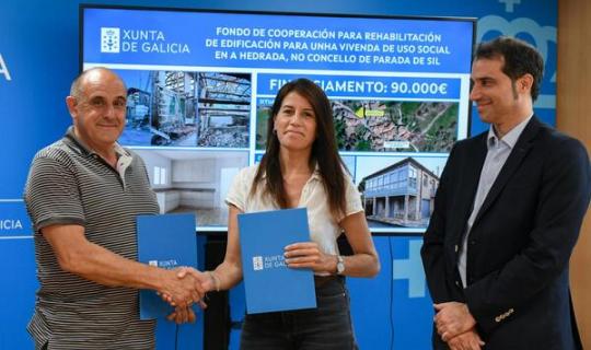 O Fondo de Cooperación da Xunta facilita ao Concello de Parada de Sil a rehabilitación dunha edificación na Hedrada para vivenda accesible