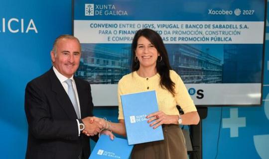 A Xunta asina un acordo de colaboración co Sabadell Gallego para o financiamento da promoción de vivenda pública