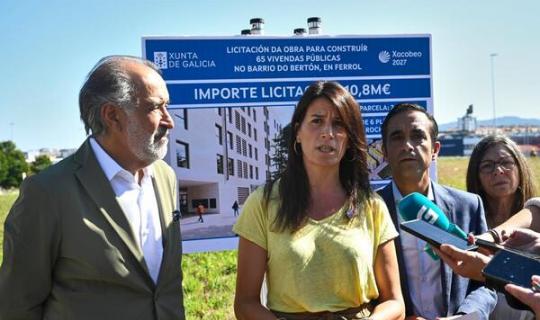 A Xunta licita en Ferrol 65 novas vivendas públicas por máis de 10,8M€, que completan a contratación das promocións no Bertón
