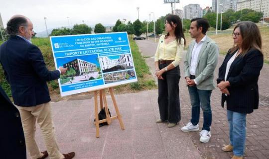 Allegue destaca a licitación das obras de 58 novas vivendas públicas no Bertón, en Ferrol, cun investimento autonómico de 10,3 M€