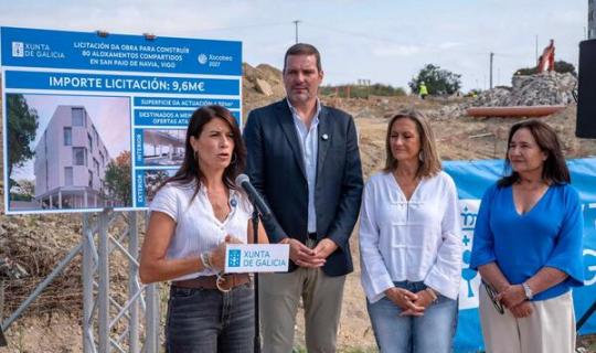 A Xunta licita por 9,6 M€ as obras dos 80 aloxamentos compartidos que se construirán en Navia, en Vigo, destinados ao alugueiro para menores de 36 anos