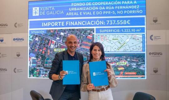O Porriño urbanizará co Fondo de Cooperación Autonómico a contorna do acceso á parcela cedida á Xunta para construír 36 vivendas públicas