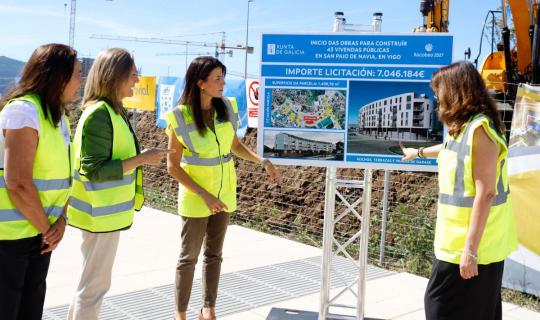 A Xunta inicia a construción doutras 43 vivendas públicas en Navia, cun investimento de máis de 7M€ e que se adxudicarán en réxime de compravenda
