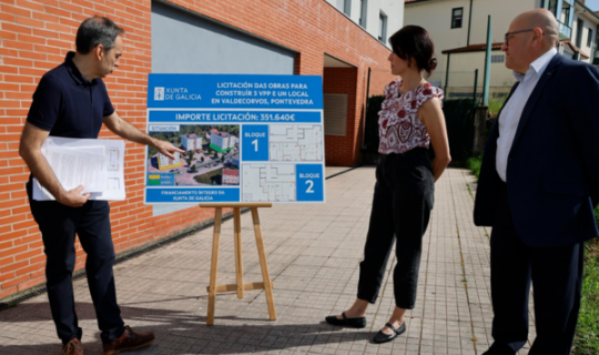 A Xunta licita as obras para converter locais de Valdecorvos en 3 vivendas públicas, reservando 2 en réxime de compra para menores de 36 anos